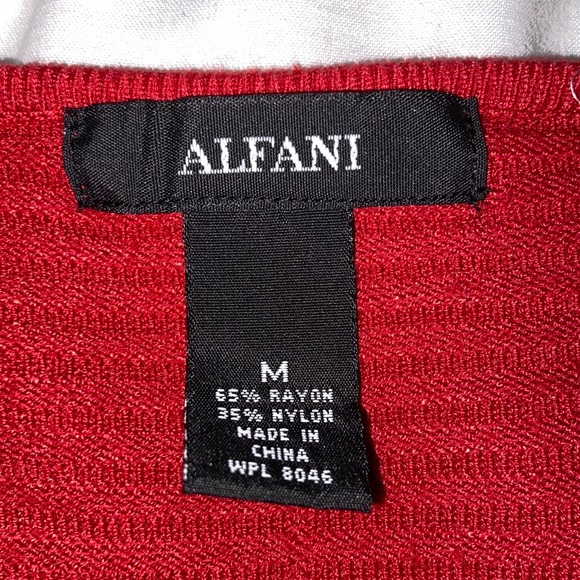 ALFANI Ribbed Snap-Detail Sweater - Picture 4 of 4